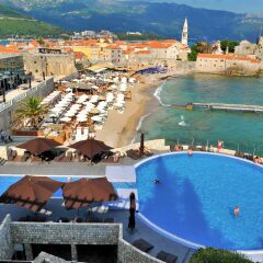 Отель Avala Resort & Villas Черногория, Будва - отзывы, цены и фото номеров - забронировать отель Avala Resort & Villas онлайн пляж