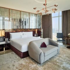 Отель Waldorf Astoria Dubai International Financial Centre ОАЭ, Дубай - отзывы, цены и фото номеров - забронировать отель Waldorf Astoria Dubai International Financial Centre онлайн комната для гостей фото 4