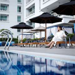 Отель Shama Lakeview Asoke Bangkok Бангкок бассейн фото 2