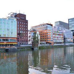 Отель Courtyard by Marriott Düsseldorf Hafen Германия, Дюссельдорф - отзывы, цены и фото номеров - забронировать отель Courtyard by Marriott Düsseldorf Hafen онлайн приотельная территория