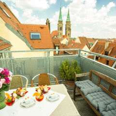 Отель Burghotel Nürnberg Германия, Нюрнберг - отзывы, цены и фото номеров - забронировать отель Burghotel Nürnberg онлайн балкон