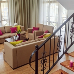 Гостиница Gorky Gorod Apartments в Красной Поляне отзывы, цены и фото номеров - забронировать гостиницу Gorky Gorod Apartments онлайн Красная Поляна комната для гостей