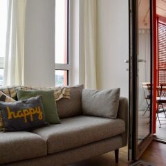 Апартаменты Modern 1 Bedroom Apartment in Greenwich комната для гостей фото 4