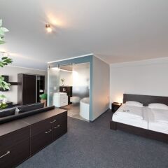 Novum Hotel Aviva Leipzig Neue Messe комната для гостей фото 5