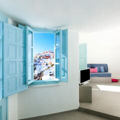 Отель Big Blue Villa by Caldera Houses Греция, Остров Санторини - отзывы, цены и фото номеров - забронировать отель Big Blue Villa by Caldera Houses онлайн комната для гостей фото 2