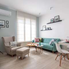 Отель FM Deluxe 1-BDR Apartment - Scandinavia Болгария, София - отзывы, цены и фото номеров - забронировать отель FM Deluxe 1-BDR Apartment - Scandinavia онлайн комната для гостей фото 4