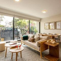 Отель Charming 3BR 2BA Apt in Roma Norte Мехико фото 8