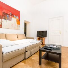 Апартаменты Vienna Prestige Apartments - Graben, by Welcome2Vienna Вена комната для гостей фото 2