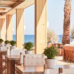 Отель Mediterranean Beach Palace Hotel Греция, Остров Санторини - отзывы, цены и фото номеров - забронировать отель Mediterranean Beach Palace Hotel онлайн питание фото 2