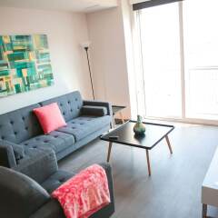 Апартаменты Upscale Apartment in Downtown LA комната для гостей фото 5