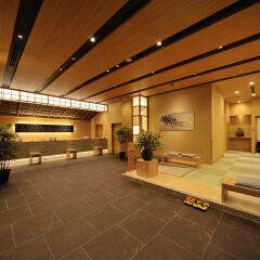 Отель Tennen Onsen Toyama Tsurugi No Yu Onyado Nono Тояма интерьер отеля фото 2