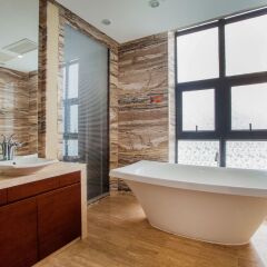 Отель Deluxe Villa in Mingyue Mountain and Stream ванная фото 2