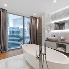 Апартаменты Apartment Moscow City 2809 Москва ванная
