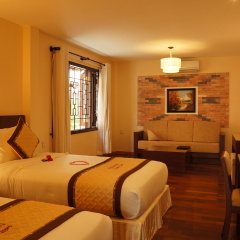 Отель Vinh Hung Riverside Resort & Spa комната для гостей фото 5
