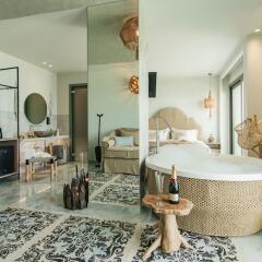 Отель Blue Carpet Luxury Suites Греция, Ханиотис - отзывы, цены и фото номеров - забронировать отель Blue Carpet Luxury Suites онлайн ванная