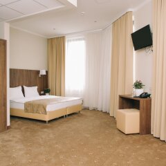 Гостиница SkyPoint Шереметьево комната для гостей фото 12