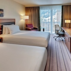 Отель Hilton Garden Inn Davos Швейцария, Давос - отзывы, цены и фото номеров - забронировать отель Hilton Garden Inn Davos онлайн комната для гостей фото 2
