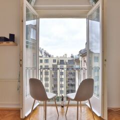 Отель Fr.balcony-trendy neighborhood-2BR 45sqm Австрия, Вена - отзывы, цены и фото номеров - забронировать отель Fr.balcony-trendy neighborhood-2BR 45sqm онлайн балкон