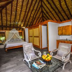 Отель Te Nunoa Private Garden Bungalow Французская Полинезия, Муреа - отзывы, цены и фото номеров - забронировать отель Te Nunoa Private Garden Bungalow онлайн комната для гостей фото 2