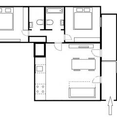 Апартаменты Charming Two-Bedroom Apartment Next To The Emmaus Abbey Прага комната для гостей