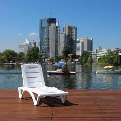 Отель Strandhotel Alte Donau Австрия, Вена - отзывы, цены и фото номеров - забронировать отель Strandhotel Alte Donau онлайн приотельная территория