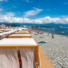Гостиница Mercure Rosa Khutor (Меркюр Роза Хутор) пляж
