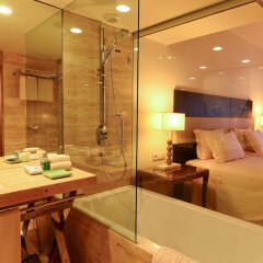Отель Crowne Plaza Vilamoura Португалия, Виламура - 2 отзыва об отеле, цены и фото номеров - забронировать отель Crowne Plaza Vilamoura онлайн ванная фото 2