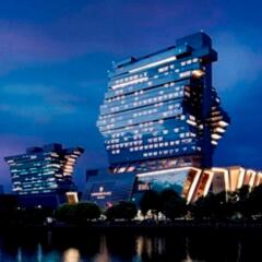 Отель Langham Place Guangzhou Гуанчжоу вид на фасад