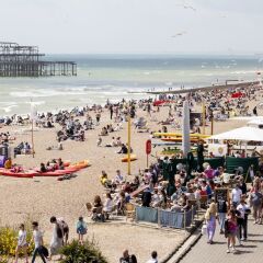 Отель Brighton Getaways - Panoramic Penthouse Великобритания, Хов - отзывы, цены и фото номеров - забронировать отель Brighton Getaways - Panoramic Penthouse онлайн пляж фото 2