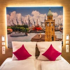 Отель Luckys Inn GmbH Германия, Гамбург - отзывы, цены и фото номеров - забронировать отель Luckys Inn GmbH онлайн комната для гостей фото 5