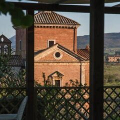 Отель Madonna della Rosa Кьянчиано Терме приотельная территория