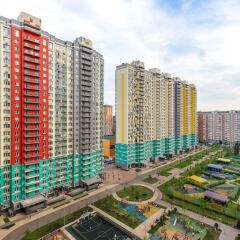 Апартаменты Apartment 477 on Mitinskaya 28 bldg 3 Москва балкон