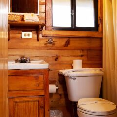 Отель Villa Mexicana Creel Mountain Lodge ванная фото 2
