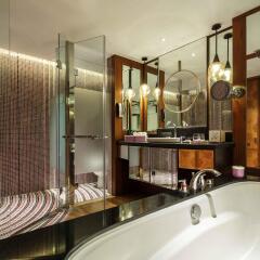 Отель Sofitel Singapore Sentosa Resort & Spa (SG Clean) Сингапур, Сингапур - 2 отзыва об отеле, цены и фото номеров - забронировать отель Sofitel Singapore Sentosa Resort & Spa (SG Clean) онлайн ванная