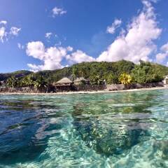 Отель Marama Lodge Tahiti Французская Полинезия, Пунаауиа - отзывы, цены и фото номеров - забронировать отель Marama Lodge Tahiti онлайн пляж фото 2