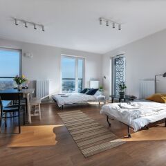 Отель P&O Apartments SOHO Factory Польша, Варшава - отзывы, цены и фото номеров - забронировать отель P&O Apartments SOHO Factory онлайн комната для гостей фото 2
