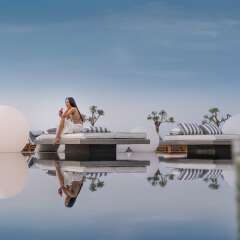Отель Mediterranean Beach Palace Hotel Греция, Остров Санторини - отзывы, цены и фото номеров - забронировать отель Mediterranean Beach Palace Hotel онлайн приотельная территория