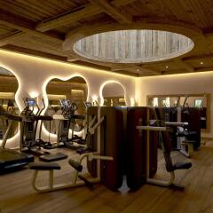 Отель The Alpina Gstaad фитнесс-зал