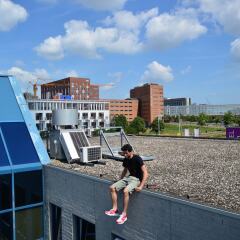 Amsterdam Teleport Hotel балкон