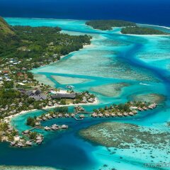 Отель InterContinental Resort and Spa Moorea Французская Полинезия, Муреа - отзывы, цены и фото номеров - забронировать отель InterContinental Resort and Spa Moorea онлайн пляж фото 2