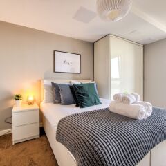 Отель City Riverview Apt Balcony & Parking Великобритания, Глазго - отзывы, цены и фото номеров - забронировать отель City Riverview Apt Balcony & Parking онлайн комната для гостей фото 5