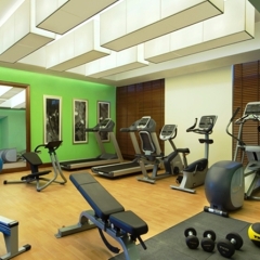 Отель Hilton Garden Inn Dubai Al Muraqabat фитнесс-зал фото 3
