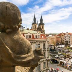 Отель The Old Town Square & Parizska Apartments Чехия, Прага - отзывы, цены и фото номеров - забронировать отель The Old Town Square & Parizska Apartments онлайн балкон
