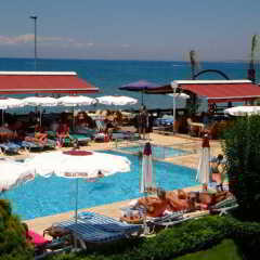 Side Altinkum Bungalow Hotel Сиде пляж фото 2