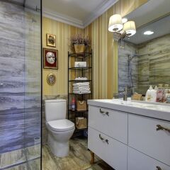 Отель German 18 - Luxury Vilnius Apartment Литва, Вильнюс - отзывы, цены и фото номеров - забронировать отель German 18 - Luxury Vilnius Apartment онлайн ванная фото 2