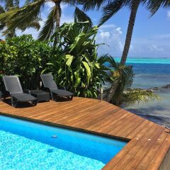 Отель Villa Maharepa Beach by Enjoy Villas Villa 3 Французская Полинезия, Папеэте - отзывы, цены и фото номеров - забронировать отель Villa Maharepa Beach by Enjoy Villas Villa 3 онлайн бассейн фото 2