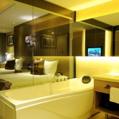 Отель Four Seasons Apple Hotel (Beijing Wanda Plaza) Китай, Пекин - отзывы, цены и фото номеров - забронировать отель Four Seasons Apple Hotel (Beijing Wanda Plaza) онлайн ванная