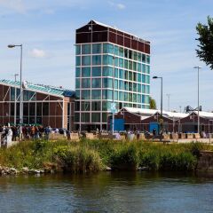 Отель DoubleTree by Hilton Hotel Amsterdam - NDSM Wharf Нидерланды, Амстердам - отзывы, цены и фото номеров - забронировать отель DoubleTree by Hilton Hotel Amsterdam - NDSM Wharf онлайн приотельная территория фото 2