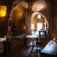 Отель Sextantio Le Grotte Della Civita Матера в номере фото 2