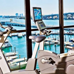 Отель Miami Marriott Biscayne Bay фитнесс-зал фото 4